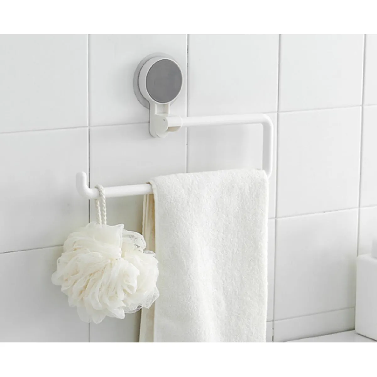 Porte-serviettes de salle de bain - Blanc