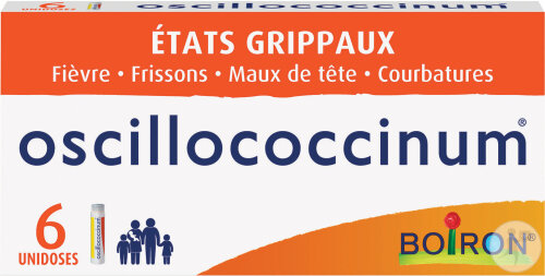 Boiron Oscillococcinum États Grippaux Fièvre Frissons Courbatures 6 Unidoses