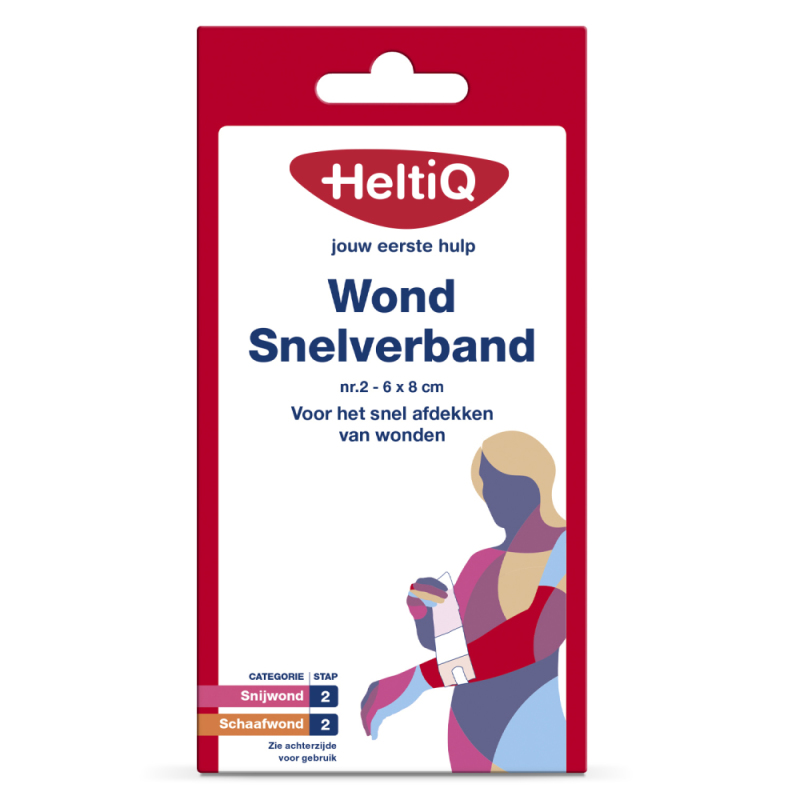 Heltiq Wondsnelverband nr. 2 6 x 8 cm 1st