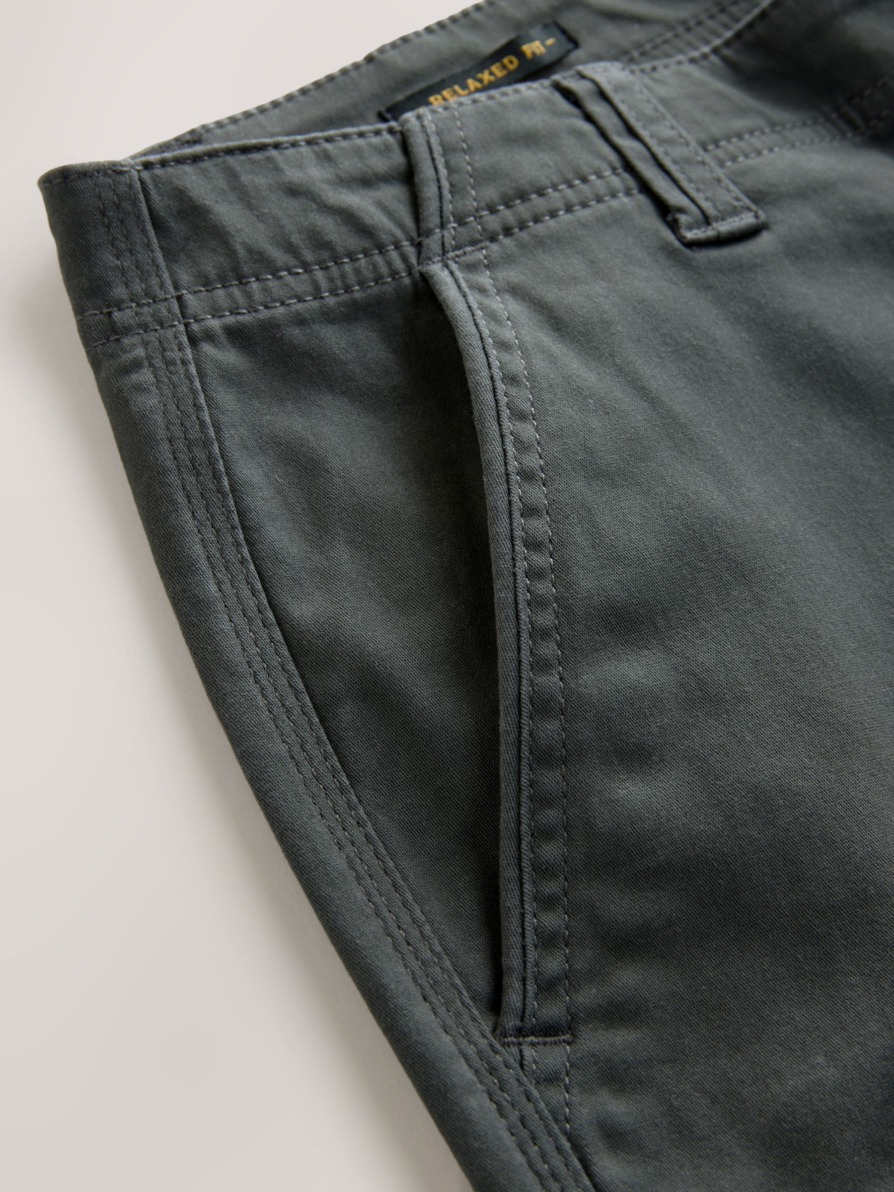 Antracietgrijs - Relaxed fit - Katoenen cargostretchbroek