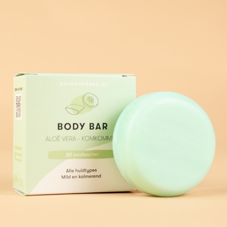 shampoo bars Body Bar Aloë Vera en Komkommer 60 G
