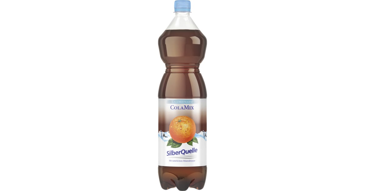 SilberQuelle Cola Mix kalorienarm 1,5 Liter (Einweg)