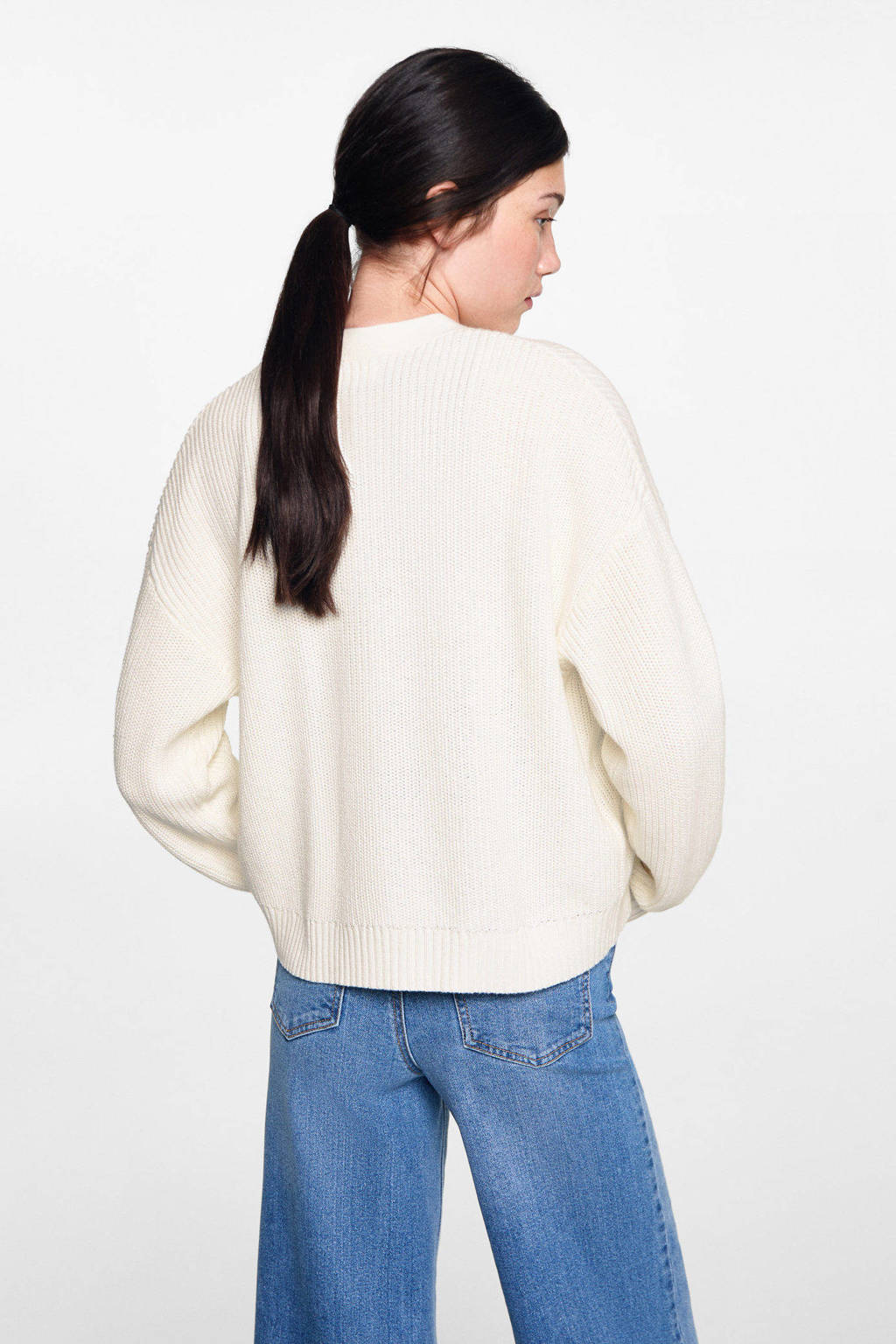 MANGO TEEN vest ecru