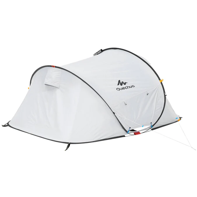 Decathlon Quechua - Barraca de Camping Quechua 2 Second Fresh & Black Impermeável e Pop-Up para 2 Pessoas