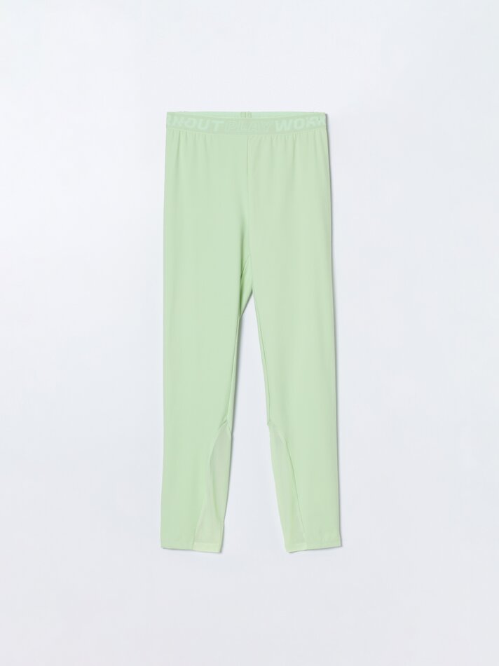 Leggings esportivas com listra texturizada - Lima