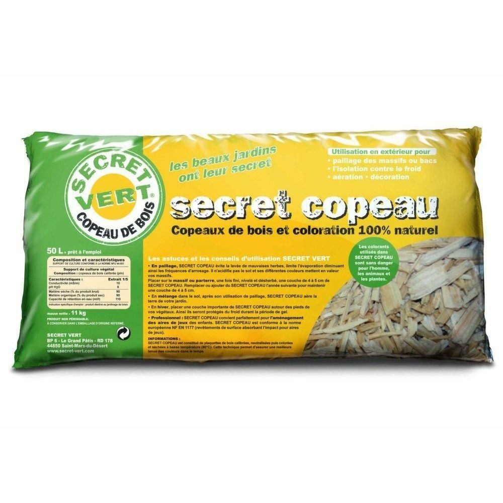 Paillis copeaux naturels 11kg unitaire