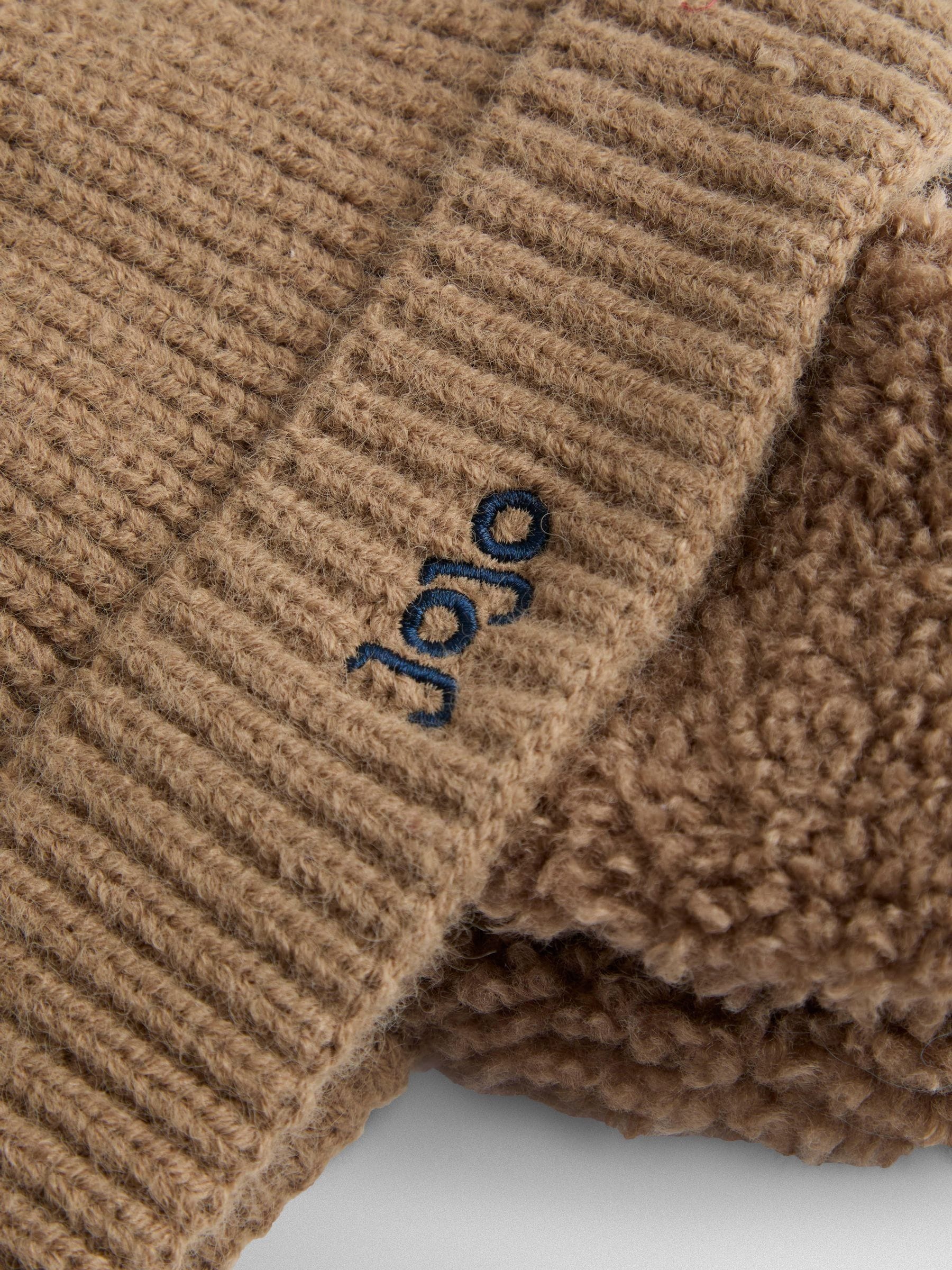 Pastelgeel - JoJo Maman Bébé Cosy Pom Pom Rib Hat