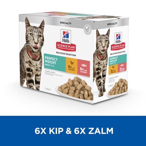 Hill's Science Plan - Feline Adult - Perfect Weight - Maaltijdzakje