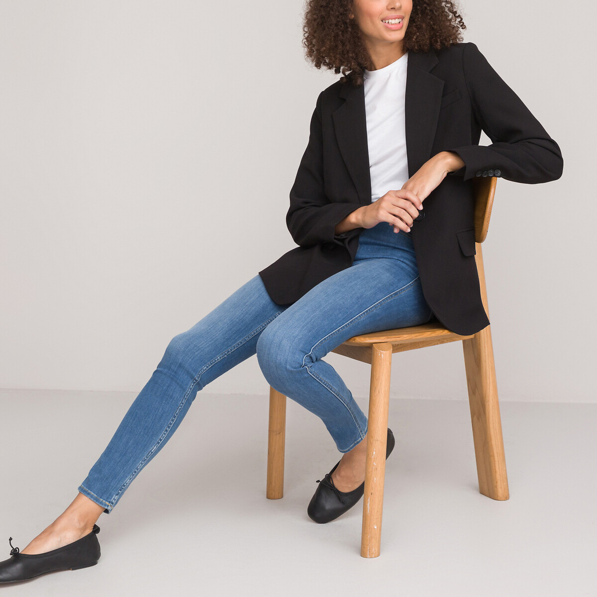 COLEÇÕES LA REDOUTE<br>Blazer de corte amplo