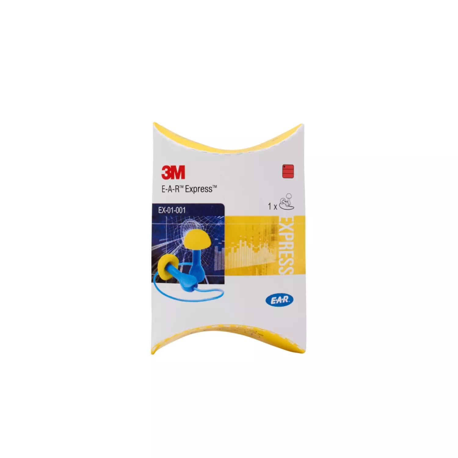 3M E-A-R EX-01-001 Express herbruikbare oordoppen met koord - 28dB (1pr)