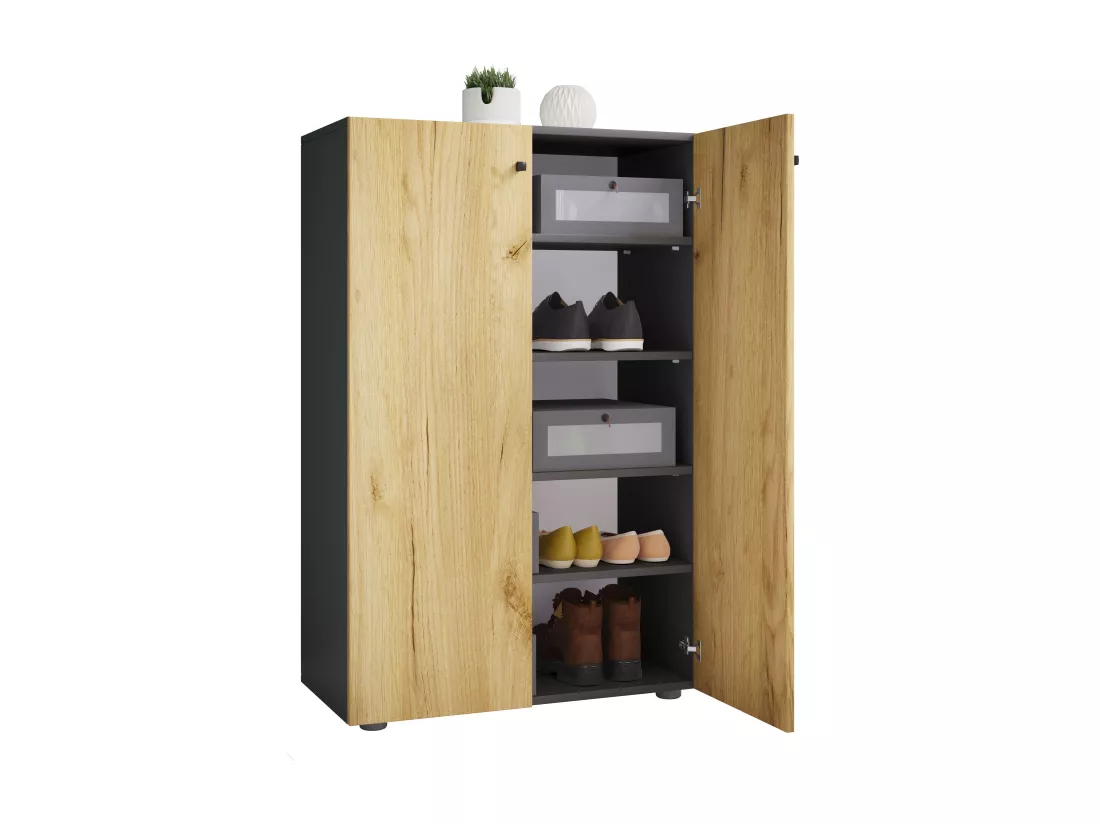 XL Bois Grande armoire à chaussures Lona 5