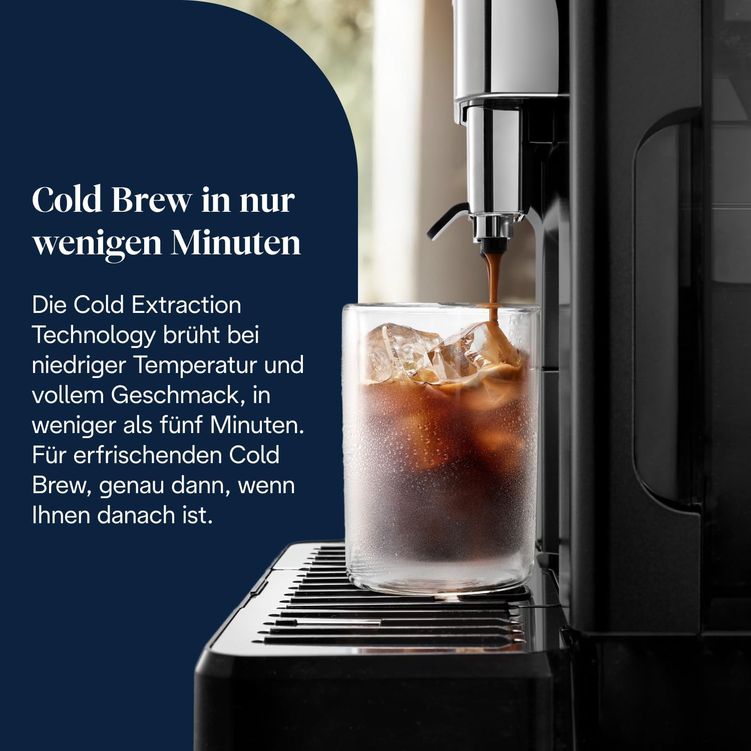 De'Longhi Eletta Explore - Perfetto Kaffeevollautomat mit LatteCrema-Milchaufschäumer, 50 Getränke inklusive Cold Brew auf Knopfdruck, farbiges Touch-Display, Dunkelgrau (ECAM452.67.G)