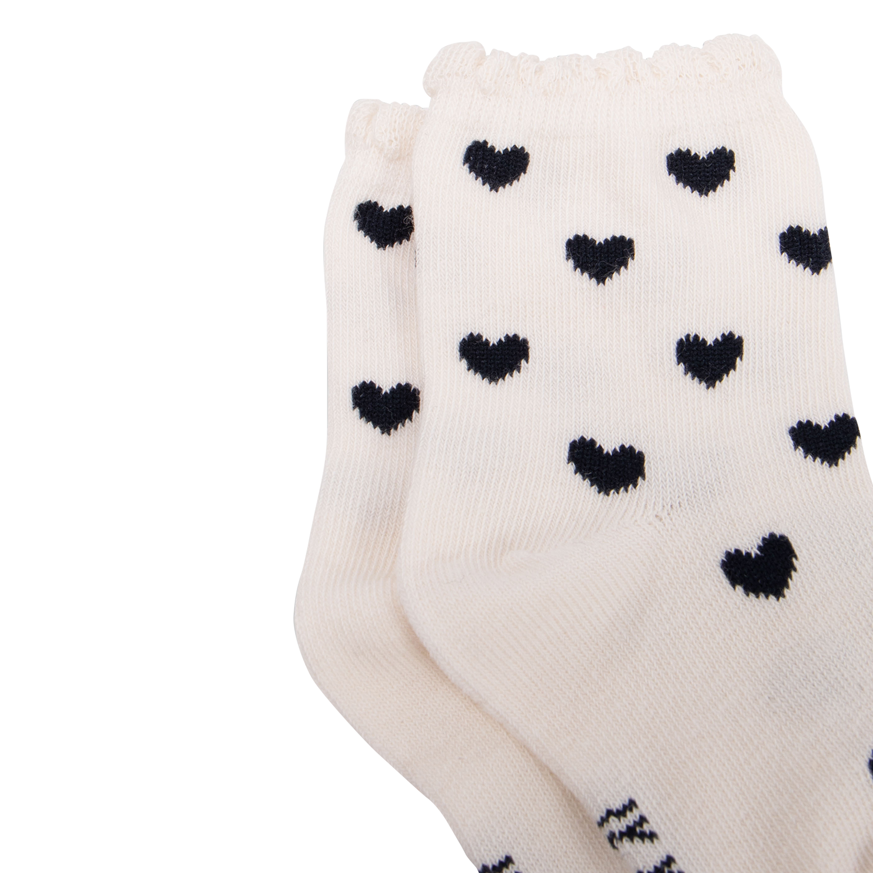Lot de trois paires de chaussettes en coton mélangé | Blanc