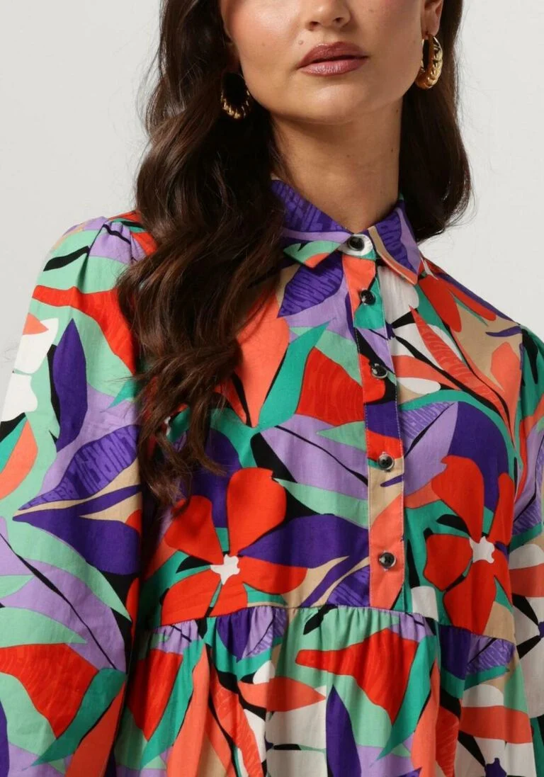 COLOURFUL REBEL multi colourful rebel maxi jurk vianne big flower maxi dress