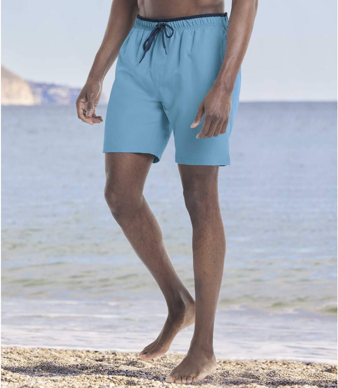 Lot de 2 Shorts de Bain Uni et Camouflage