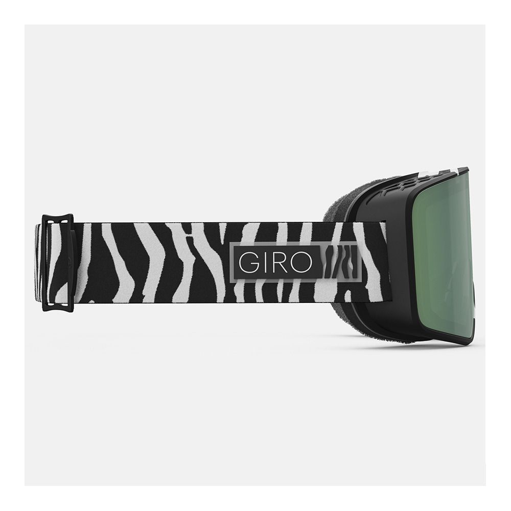 Giro METHOD - Masque ski + écran supplémentaire Homme black/white animal/vivid emerald