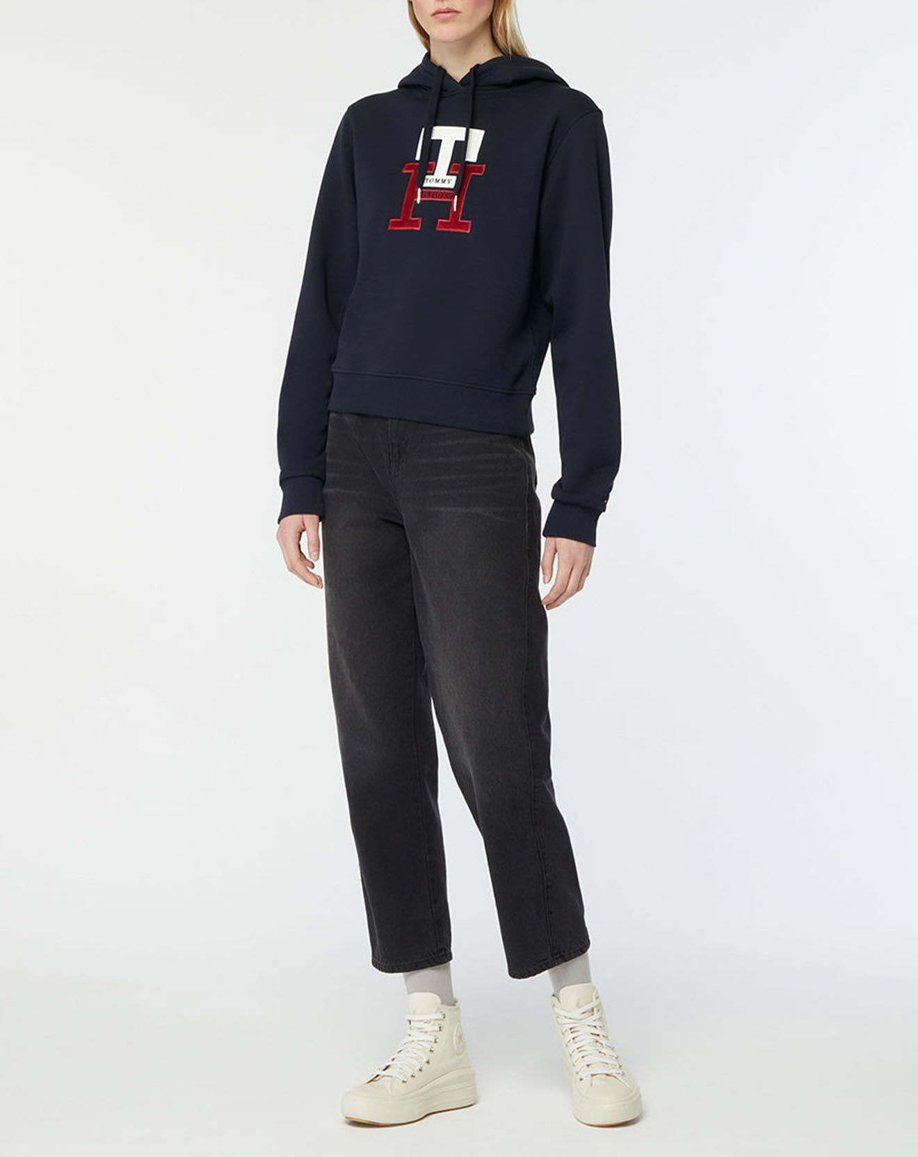 Tommy Hilfiger Sweat à capuche Monogram bleu marine