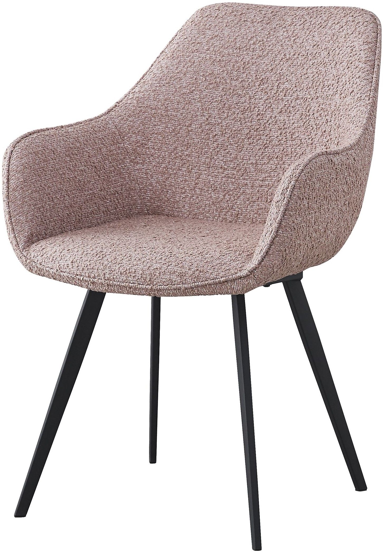 Eetkamerstoel Boucle Vintage Pink Luca B59 x D65 x H84 cm
