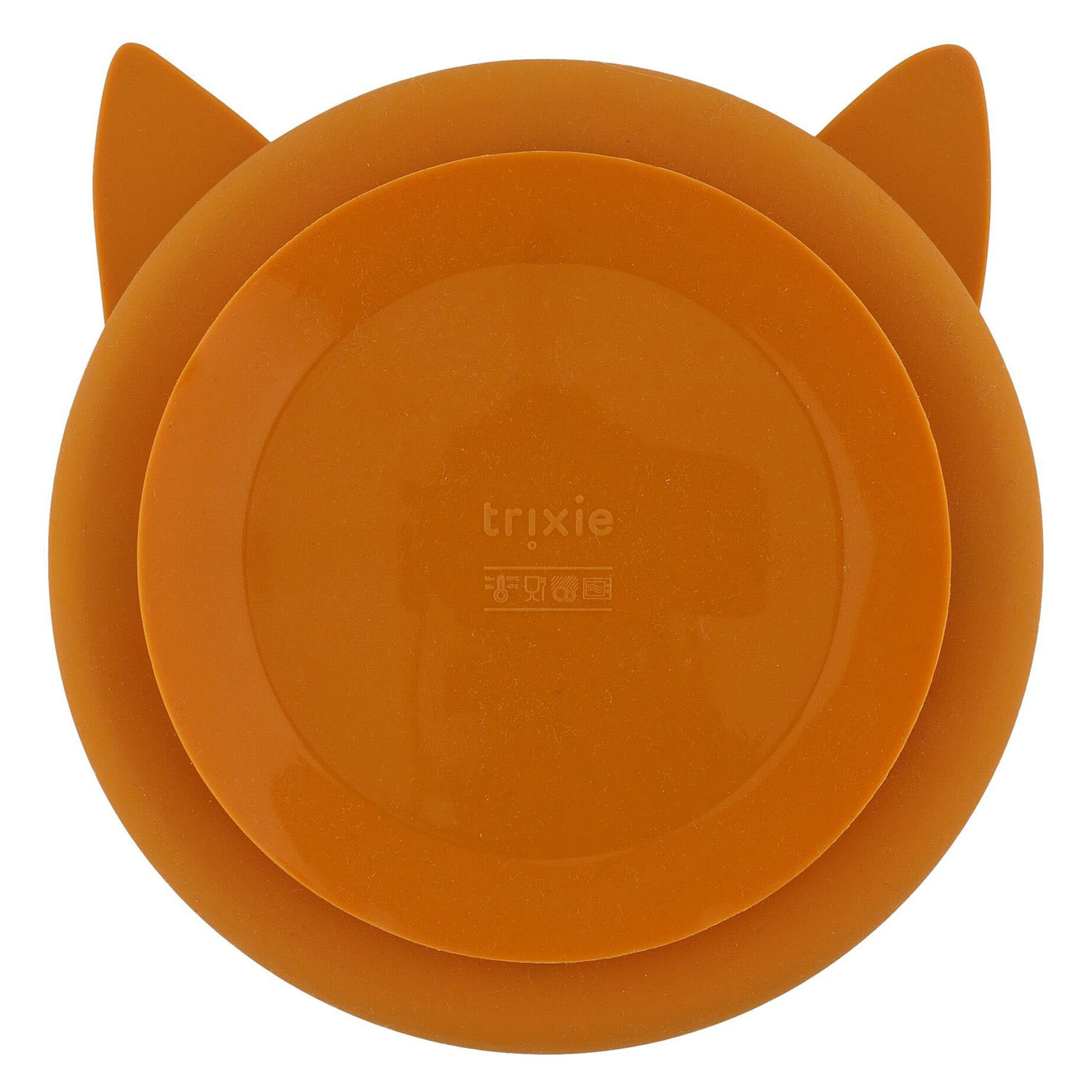 Trixie Siliconen Bord met Vakjes en Zuignap- Mr. Fox