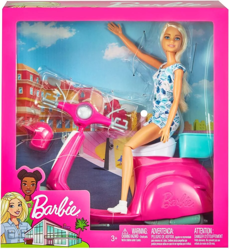 BARBIE - POUPEE ET SON SCOOTER