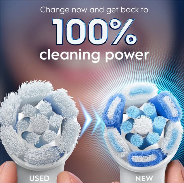 Oral-B iO Ultimate Clean tandbørstehoved 373470 3-stk (hvid)