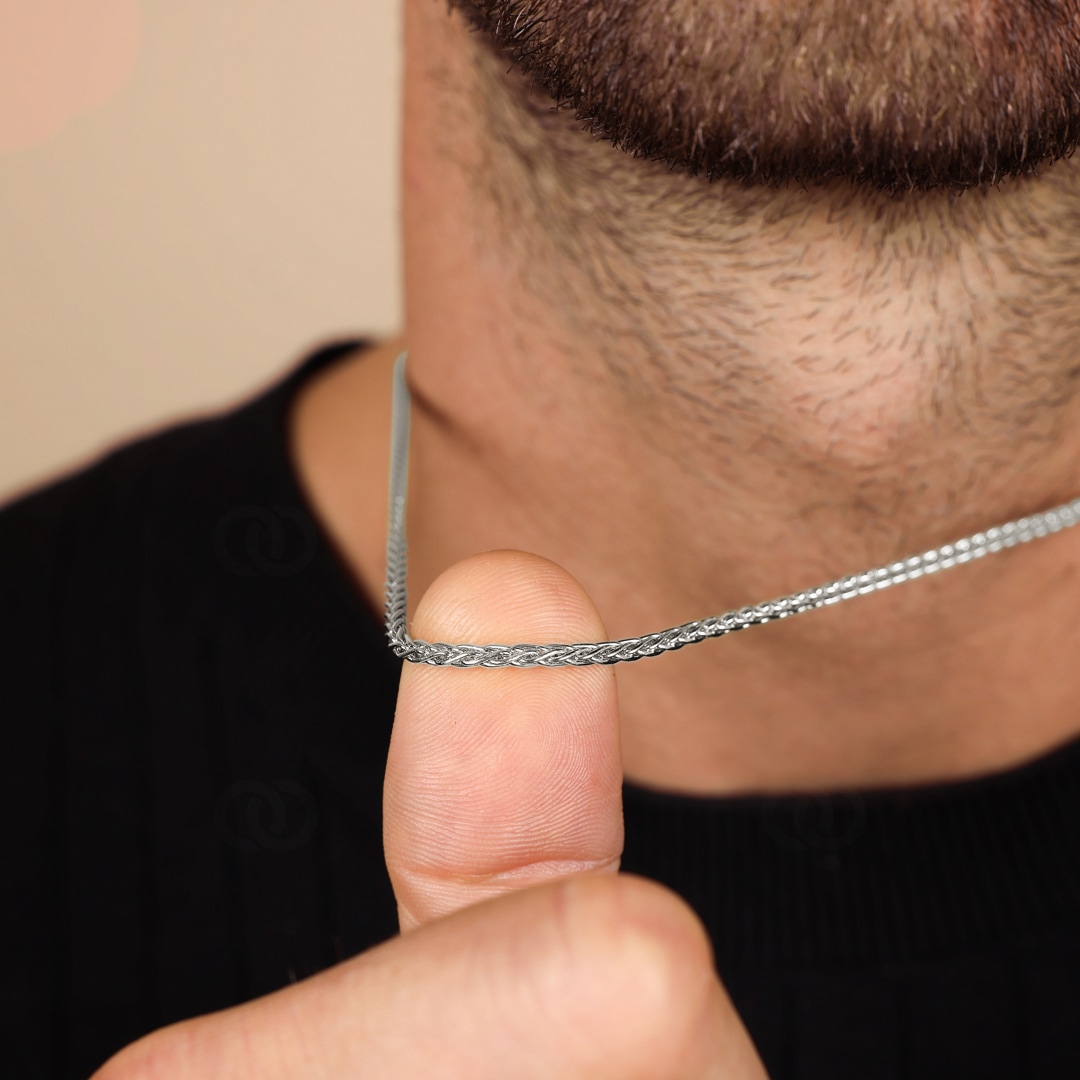 Fuchsschwanzkette 925 Silber 2.4mm