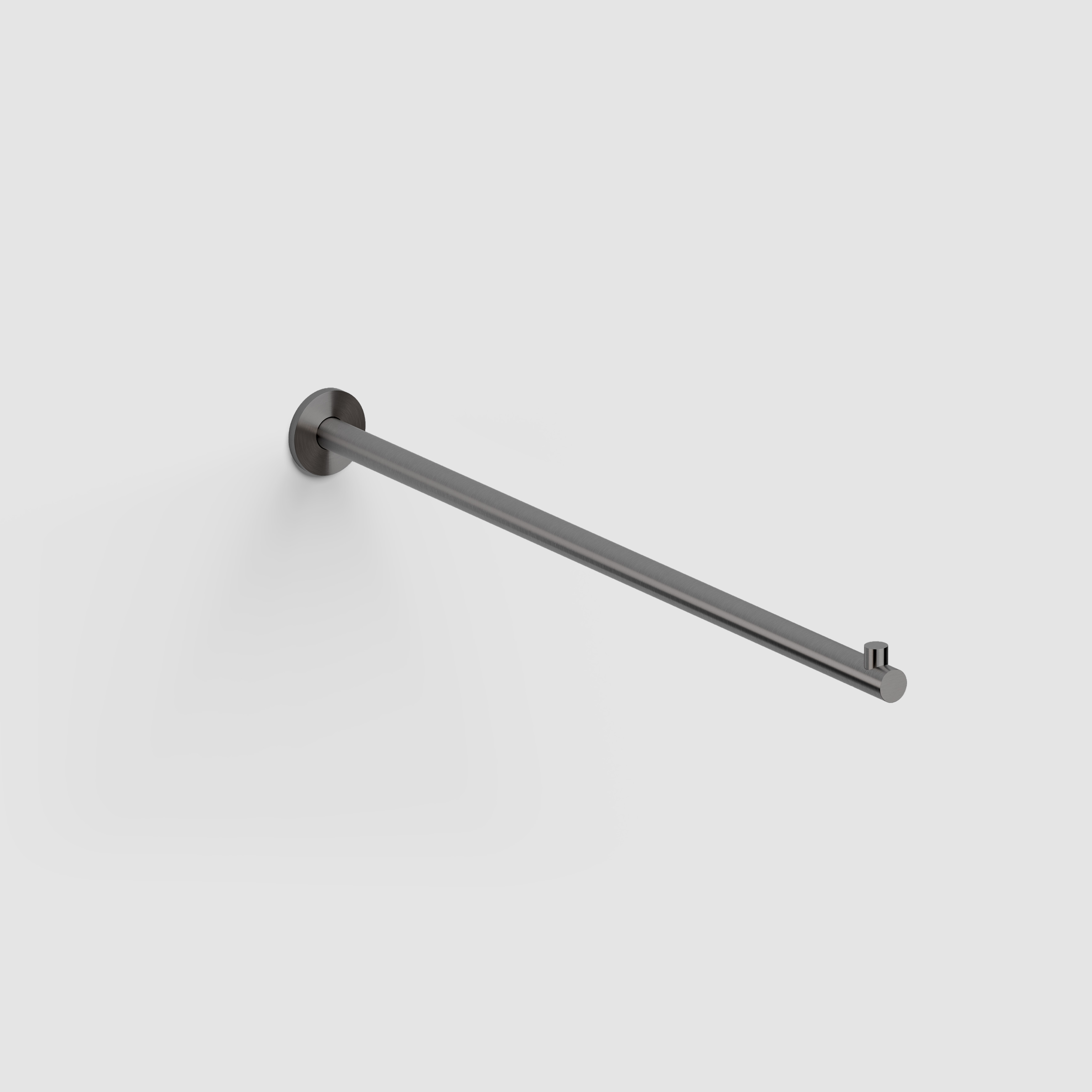 Clou Kaldur handdoekhouder recht 42cm gunmetal geborsteld