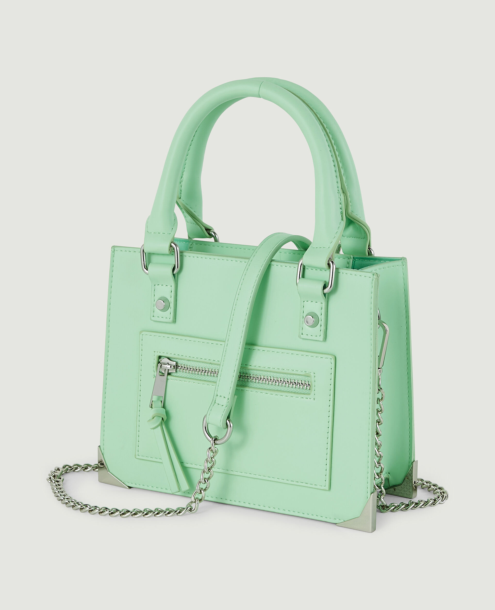 Sac boxy avec chaîne - Vert anis