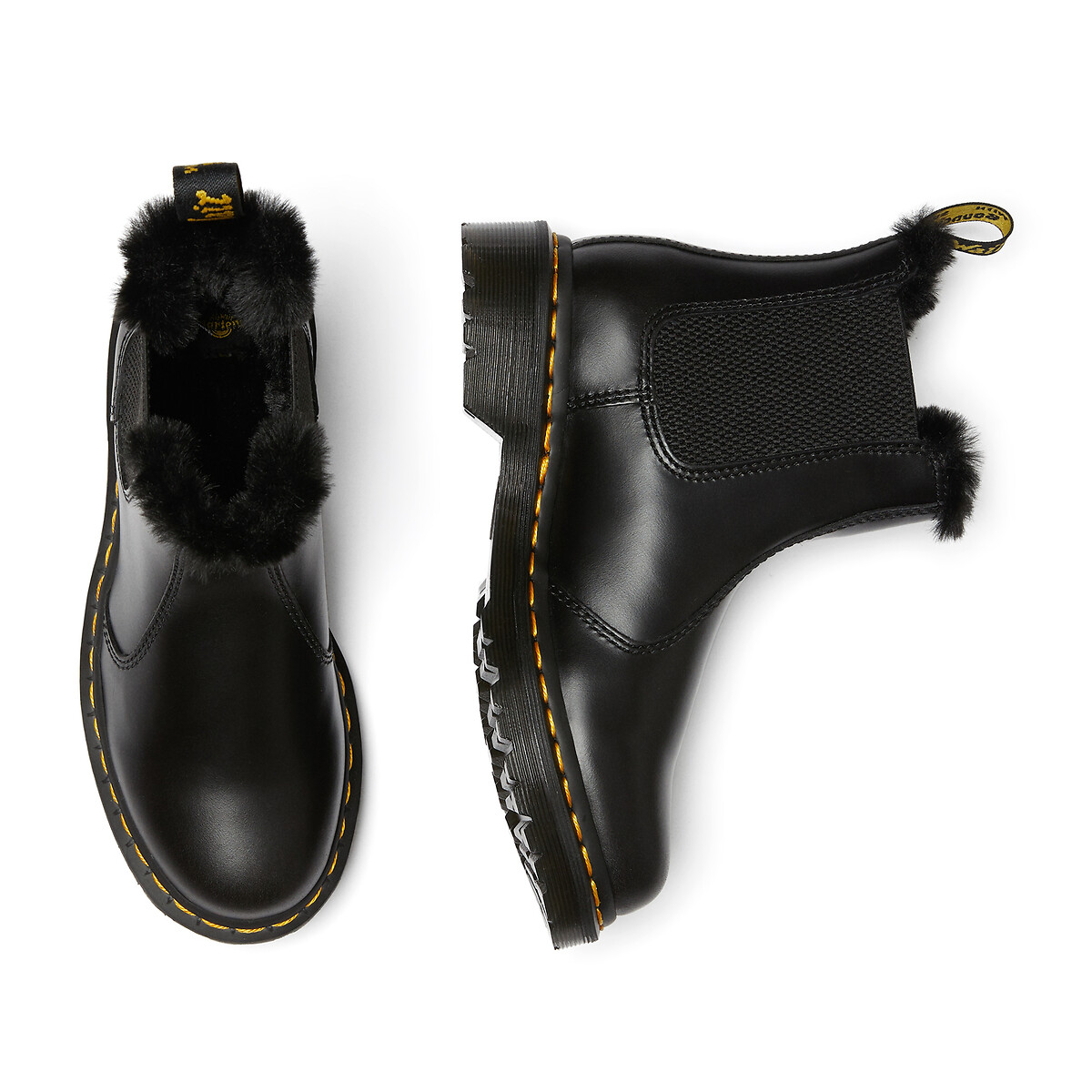 DR. MARTENS<br>Botas Chelsea de couro 2976 Leonore