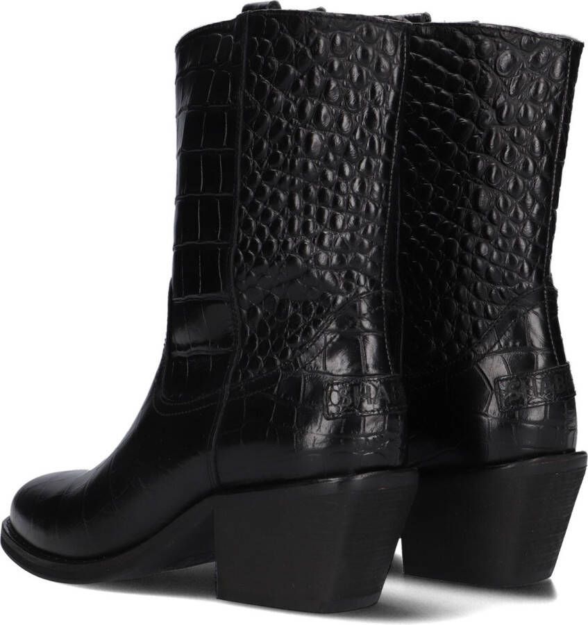 SHABBIES Enkellaarsjes Dames Juul Ankle Boot Maat: 36 Materiaal: Leer Kleur: Zwart