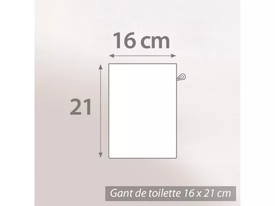 Gant de toilette 16x21 cm PURE Orange 550 g/m2