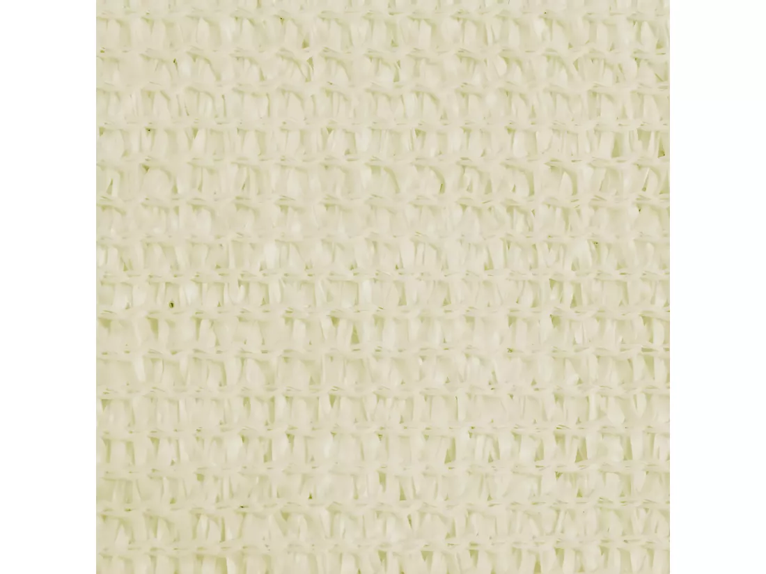 Voile d'ombrage en PEHD triangulaire 3,6x3,6x3,6 m Crème