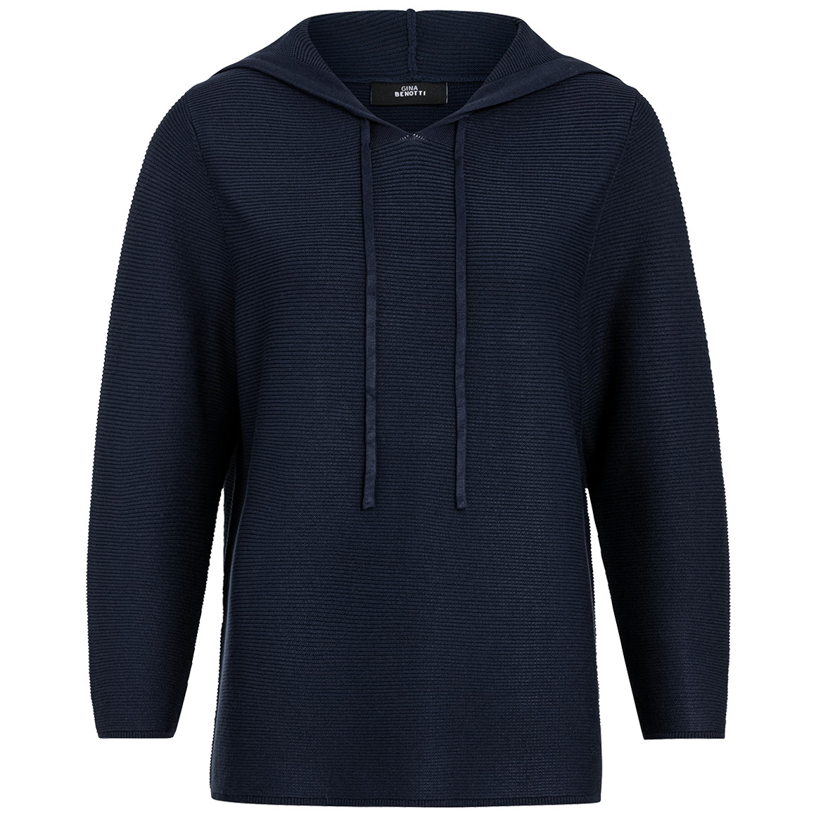 Gina Benotti Damen Strickpullover mit Kapuze dunkelblau