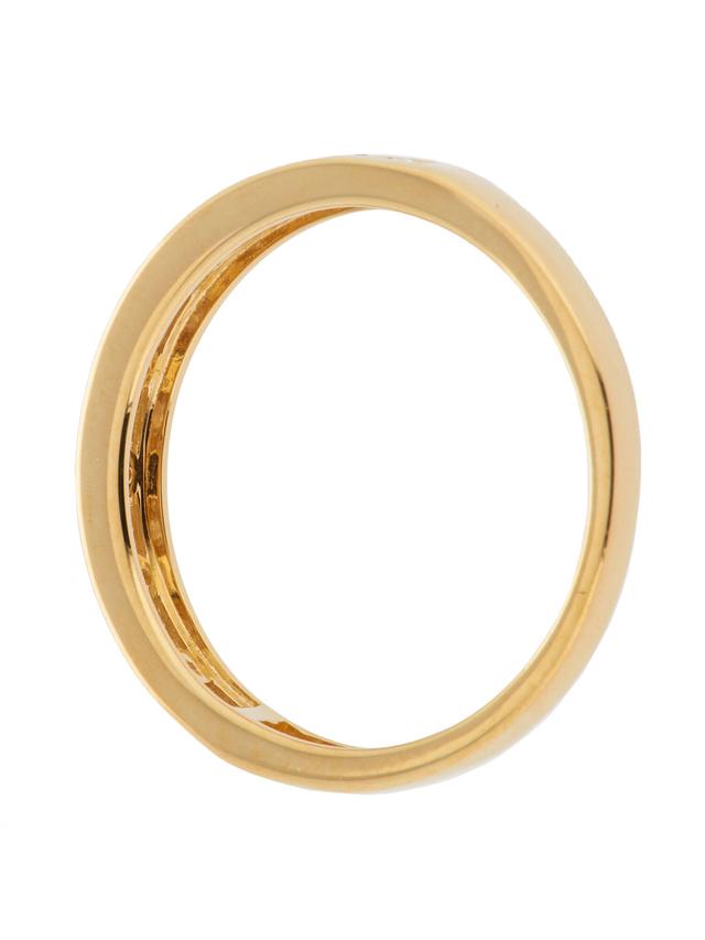 Rivière-Ring, Brillanten, 0,50 ct. Gelbgold 585
