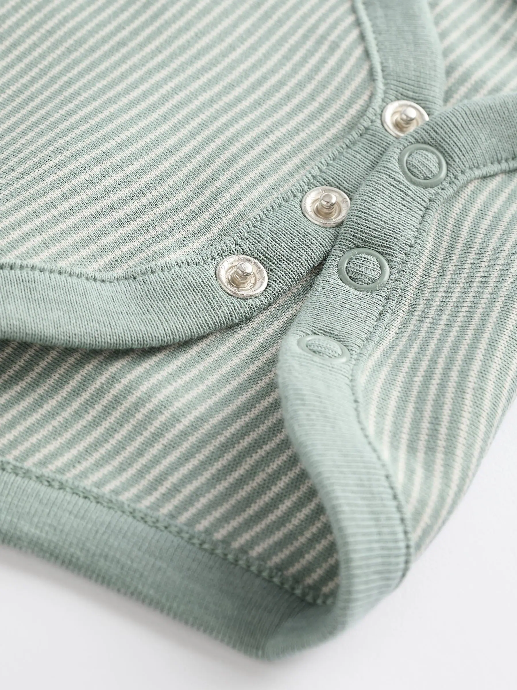Blauw gestreept - Set van 5 rompers met lange mouwen