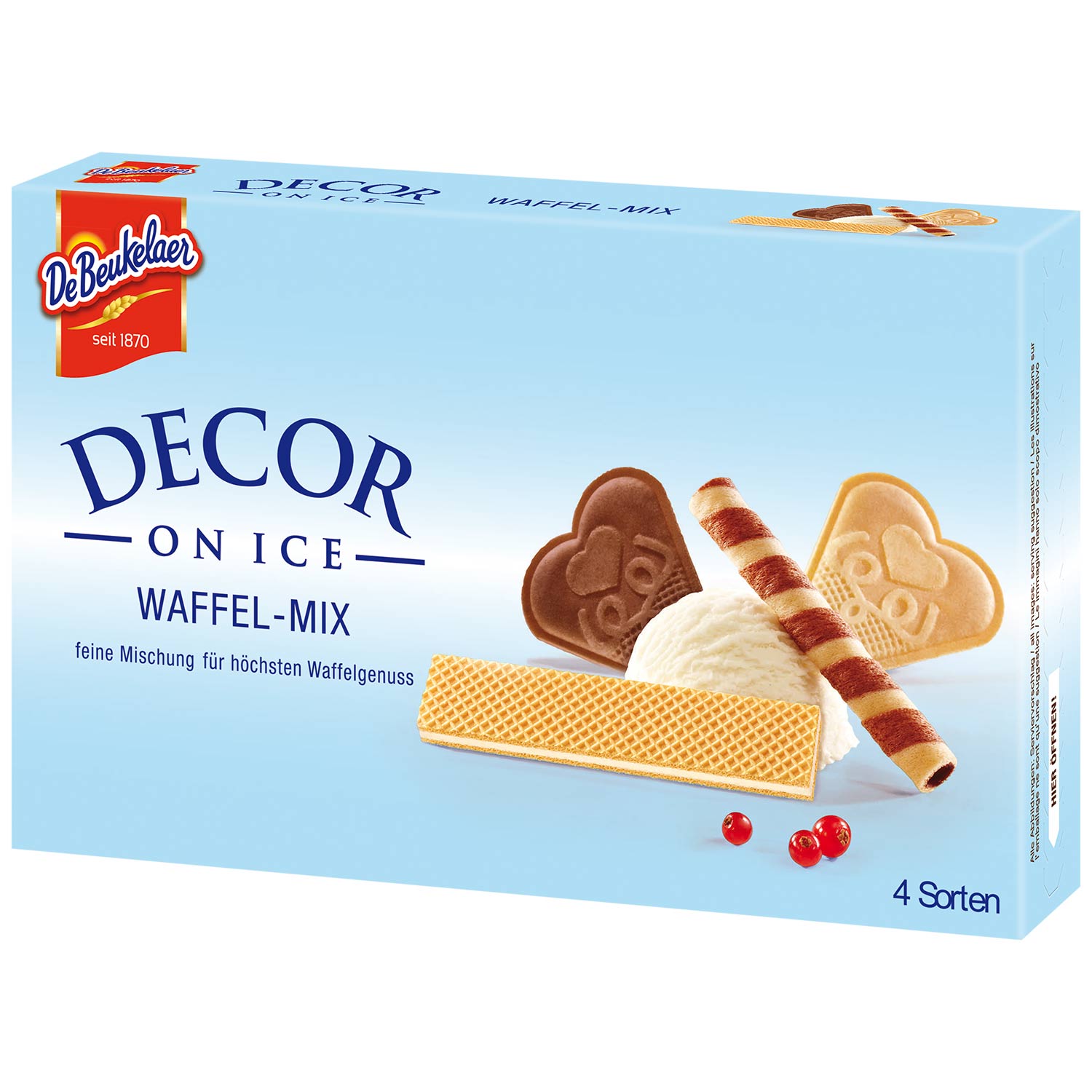 DeBeukelaer Decor -on Ice- Waffel-Mix 84g MHD:1.8.25