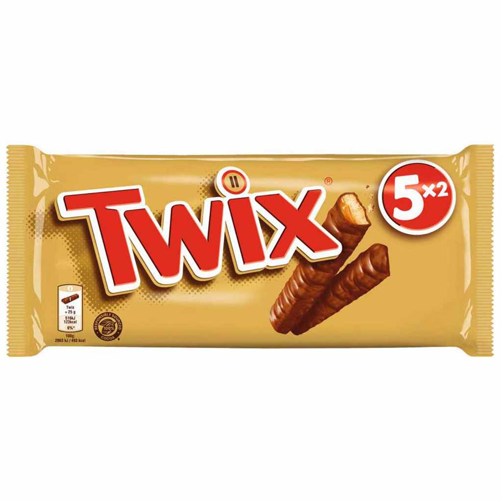 Twix Doppel Schokoriegel 5x50g=250g MHD:26.1.25