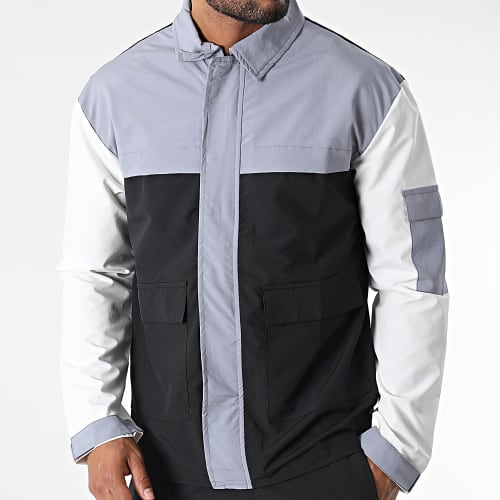 Ensemble Cargo KL-2096 Noir Gris Blanc