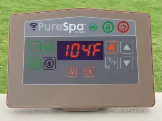 Kit spa gonflable Intex PureSpa Calacatta carré Bulles 4 places + 6 filtres