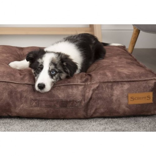 Colchão marrom escuro para cães