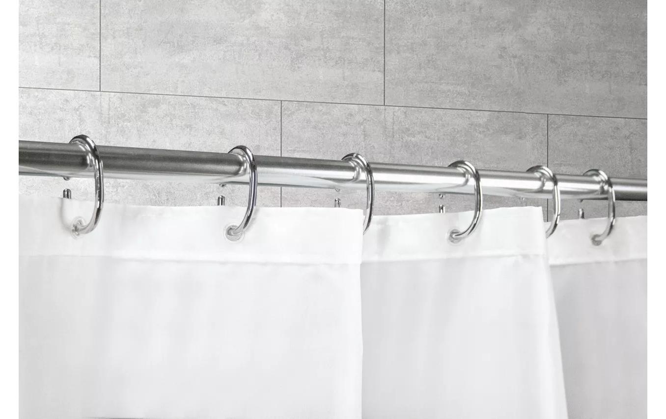 Duschvorhanghaken DV-Ringe 12 Stück, 5 cm, SilberDuschvorhangringe