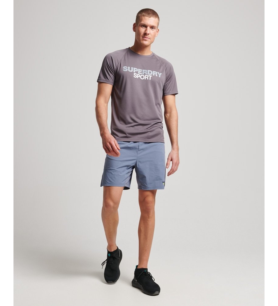Superdry Short Hbrido Train verde azul