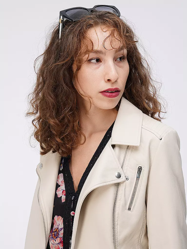 ONLY Jacke in Lederoptik ONLGEMMA creme