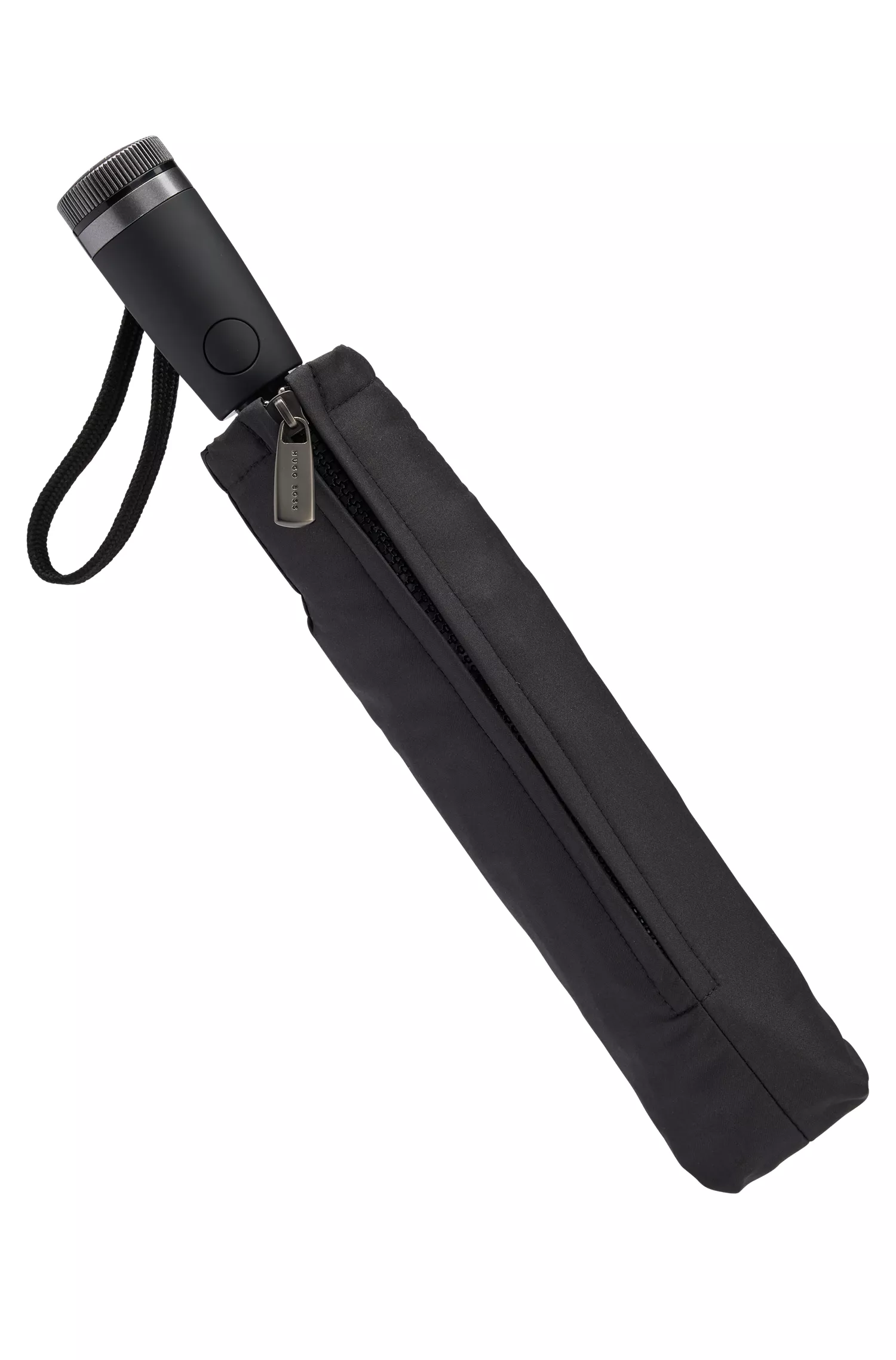Guarda-chuva BOSS Black-Pocket com borda cinza