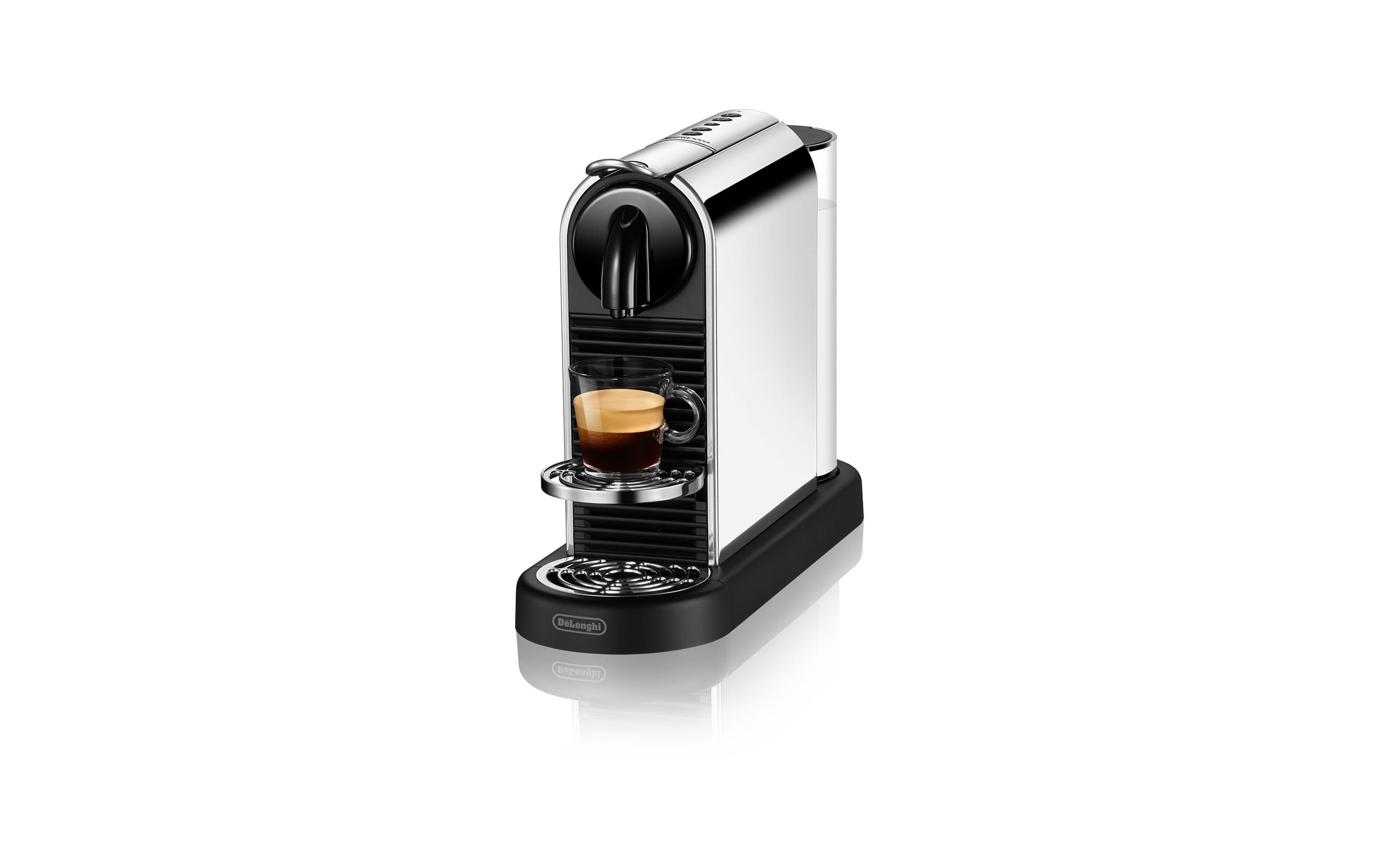 Kaffeemaschine Nespresso CitiZ Platinum EN220.M Silber<br>Elegante Nespressomaschine der Original Line mit Heisswasser-Funktion