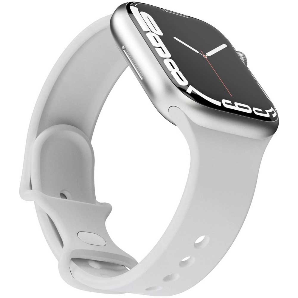 Classic Band Apple Watch (42/41/40/38 mm) Silikon Sport Armband AWS00074 (Gelenkumfang: 170-220mm) - Grau