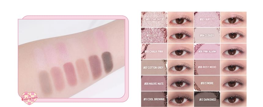 Colorgram - Pin Point Eyeshadow Palette - 5 soorten