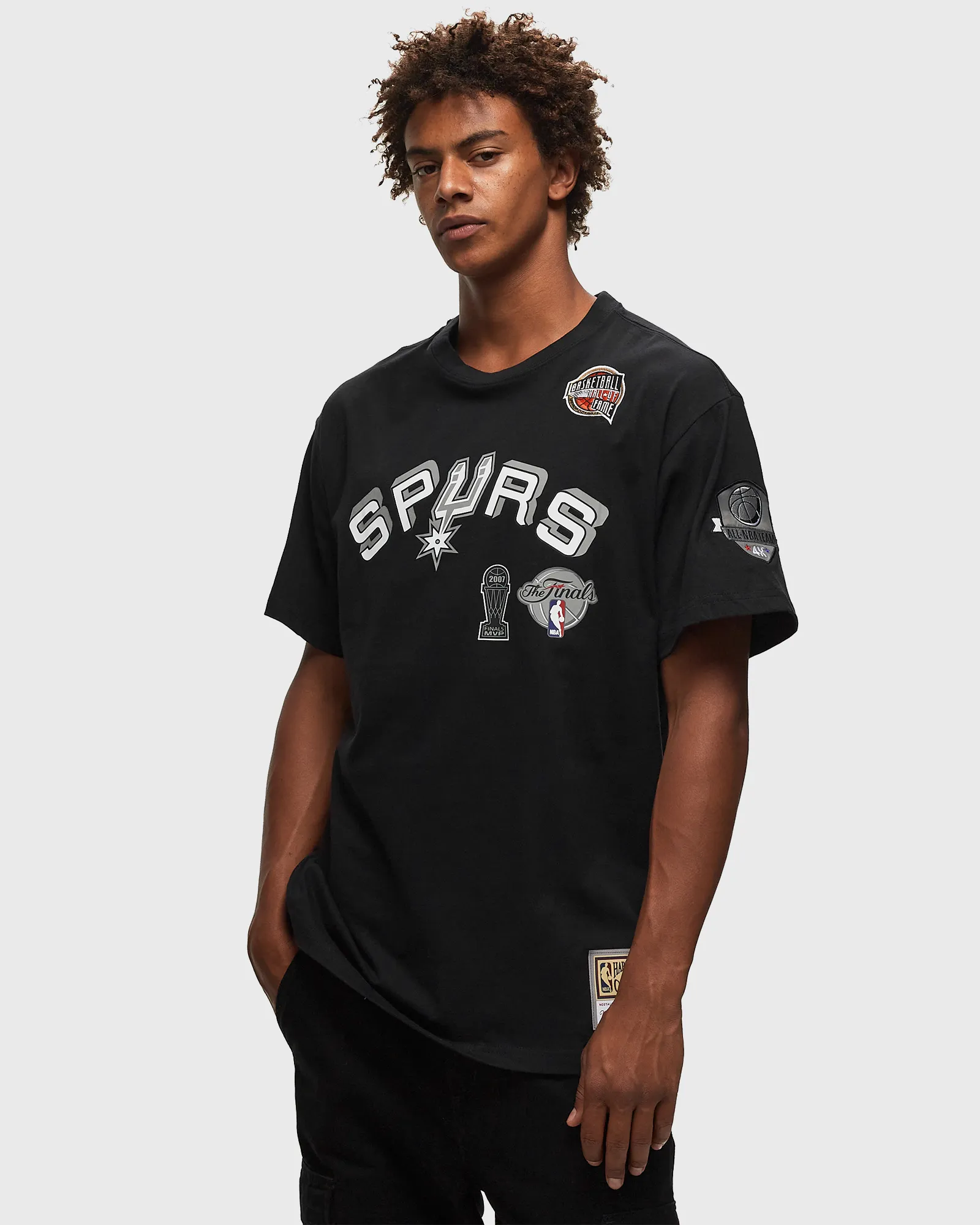 Camiseta Premium Mitchell & Ness NBA N&N do San Antonio Spurs, membro do Hall da Fama, Tony Parker #9