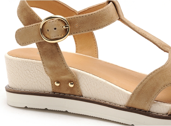 Fugitive nu pieds talons femme bilisa beige