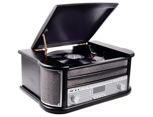 DENVER - Platine tourne disque Lecteur de disques vinyles mrd-51 black radio dab/fm, cd, ca...